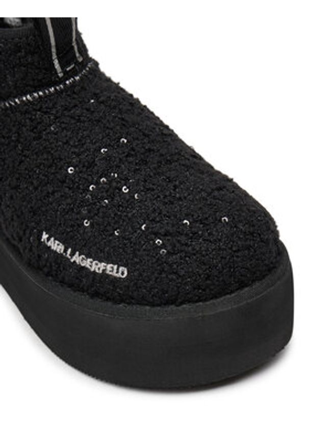 Karl Lagerfeld - KARL LAGERFELD Botki KL48522W Czarny. Kolor: czarny. Materiał: materiał