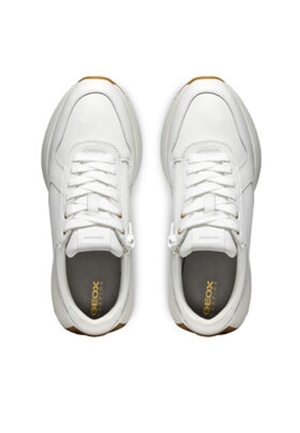 Geox Sneakersy D Amabel D46MDA 00085 C1000 Biały. Kolor: biały. Materiał: skóra