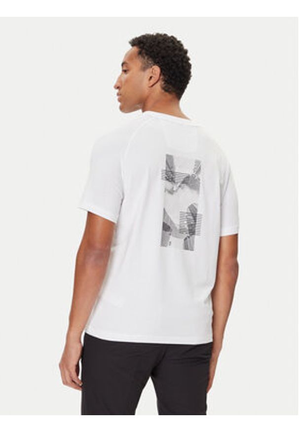 BOSS T-Shirt Stripe Zone 50548093 Biały Relaxed Fit. Kolor: biały. Materiał: bawełna