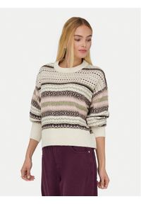 only - ONLY Sweter Arianne 15285832 Beżowy Regular Fit. Kolor: beżowy. Materiał: syntetyk