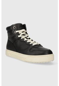 Michael Kors sneakersy skórzane Barett kolor czarny 42F3BRFE6L. Nosek buta: okrągły. Zapięcie: sznurówki. Kolor: czarny. Materiał: skóra. Szerokość cholewki: normalna #2