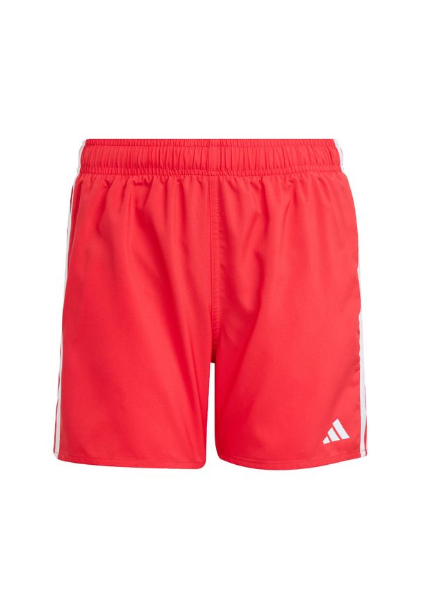Adidas - Szorty 3-Stripes Swim Kids. Kolor: biały, czerwony, wielokolorowy. Materiał: materiał