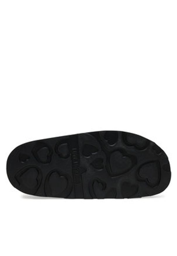 Love Moschino - LOVE MOSCHINO Sandały JA16054I1MIA0000 Czarny. Kolor: czarny. Materiał: skóra