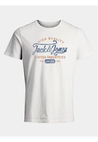 Jack & Jones - Jack&Jones T-Shirt Jprblulouie 12259674 Biały Regular Fit. Kolor: biały. Materiał: bawełna #6