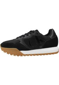 Tenisówki Calvin Klein Model Toothy Runner Bold Kolor Czarny. Kolor: czarny. Materiał: skóra, tkanina