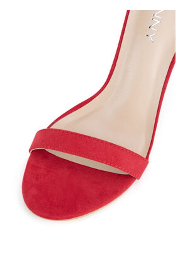 Jenny - JENNY Sandały SS13814 Czerwony. Kolor: czerwony. Materiał: materiał