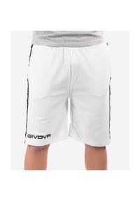 Givova Bermuda Terry Band Białe S. Kolor: biały. Materiał: bawełna, materiał. Długość: krótkie. Sezon: lato