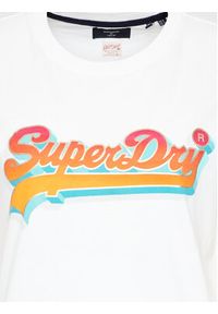 Superdry T-Shirt Vintage Vl Seasonal W1010790A Biały Regular Fit. Kolor: biały. Materiał: bawełna. Styl: vintage