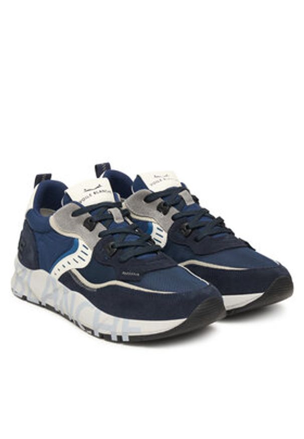 Voile Blanche Sneakersy Club01. 2017465-16 Granatowy. Kolor: niebieski. Materiał: skóra, zamsz