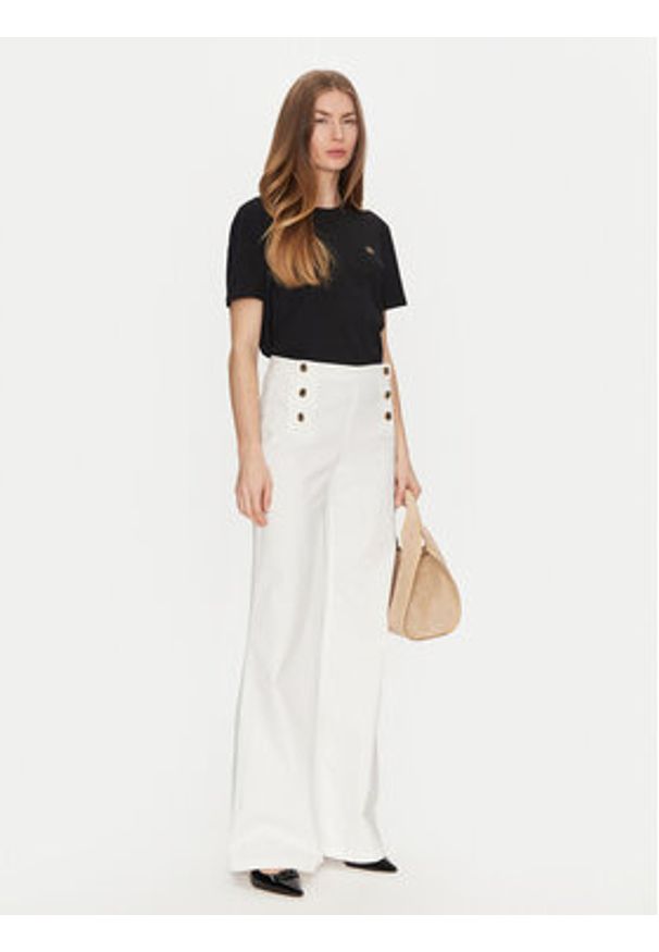 TwinSet - TWINSET Jeansy 251TP2590 Écru Wide Leg