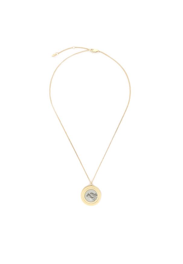 Fossil Naszyjnik Harlow Locket JF04738710 Złoty. Materiał: metalowe. Kolor: złoty