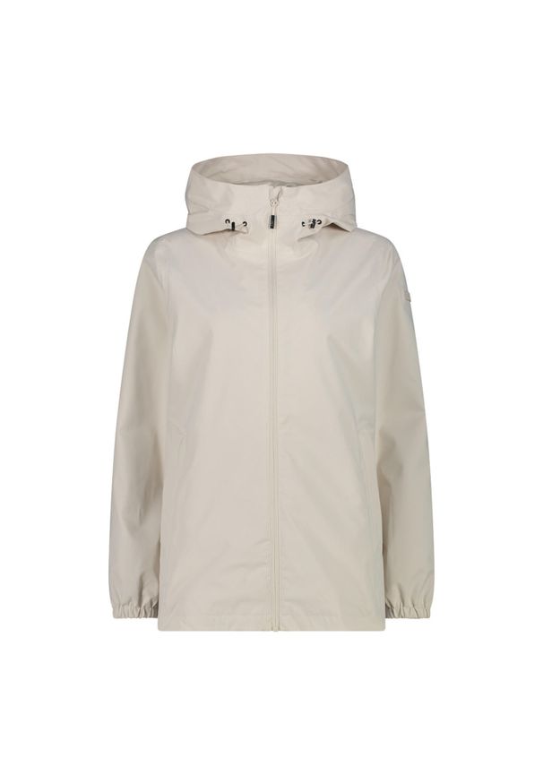 Kurtka przeciwdeszczowa damska CMP Verge Jacket Fix Hood. Kolor: biały