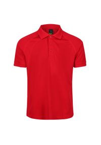 Regatta - Męska Koszulka Polo Coolweave. Typ kołnierza: polo. Kolor: czerwony #1