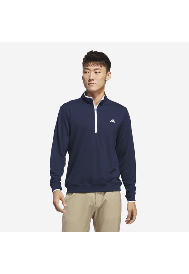 Adidas - Kurtka do golfa ADIDAS męska. Typ kołnierza: golf. Materiał: dzianina. Sport: golf