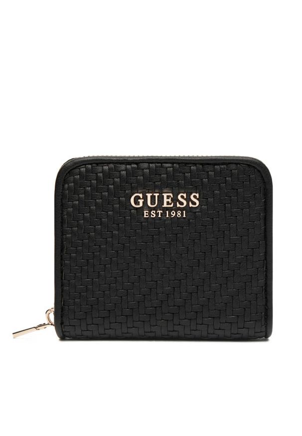 Guess Mały Portfel Damski SWWG96 31137 Czarny. Kolor: czarny. Materiał: skóra