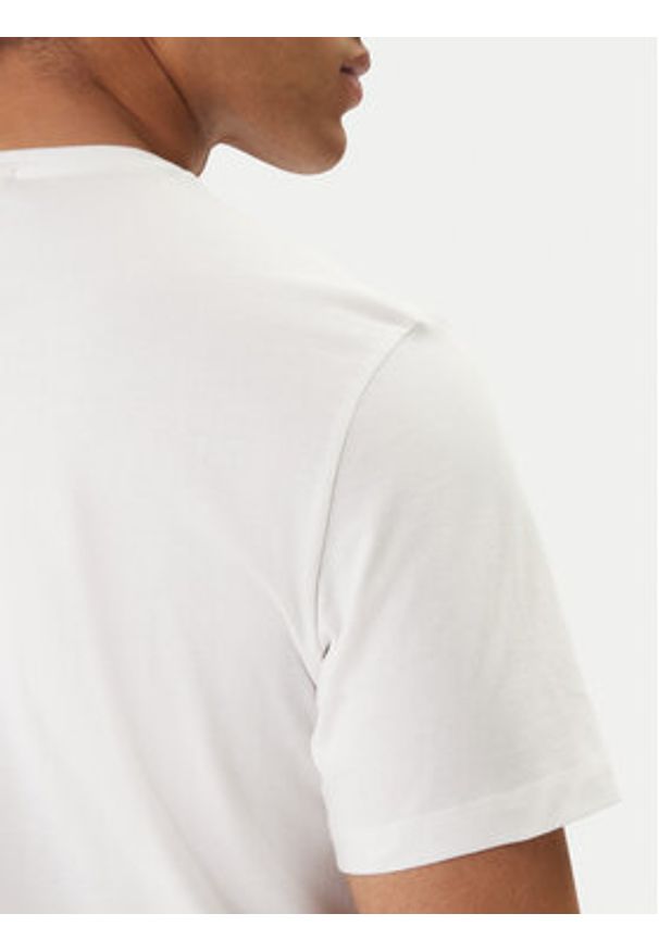 Calvin Klein Jeans T-Shirt Classic Monogram LV04RD254G Biały Regular Fit. Kolor: biały. Materiał: bawełna
