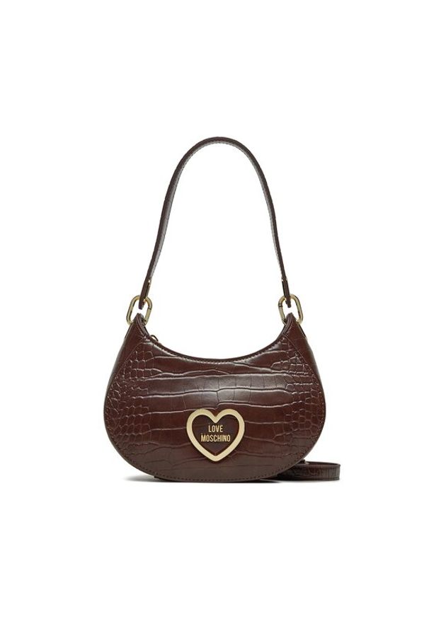 Love Moschino - LOVE MOSCHINO Torebka JC4177PP0HKC0301 Brązowy. Kolor: brązowy. Materiał: skórzane