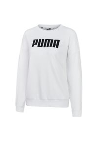 Bluza dresowa damska Puma ESS TR. Kolor: biały. Materiał: dresówka, materiał, bawełna #1