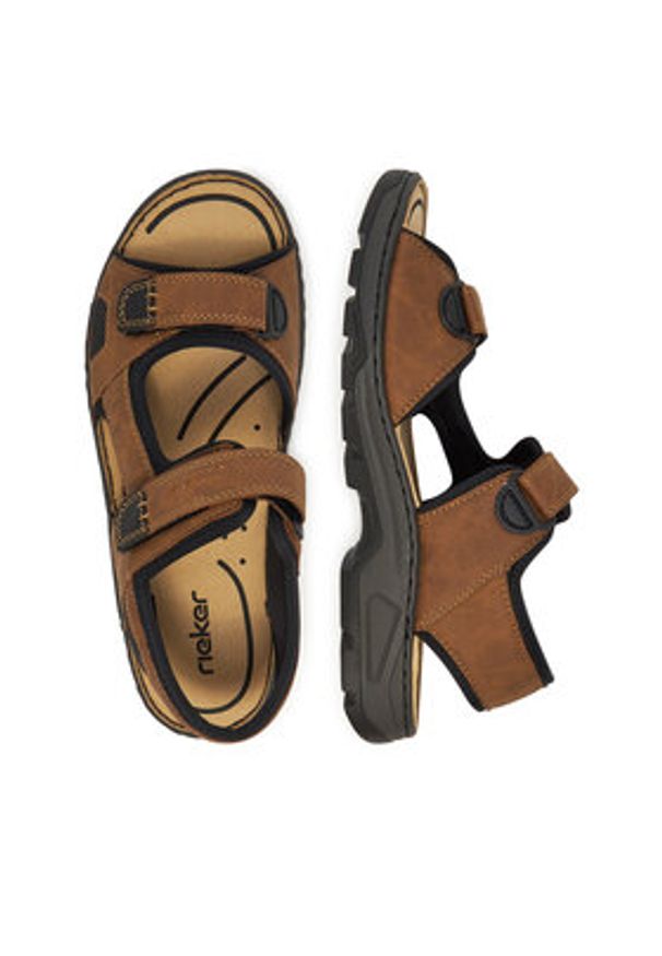 Rieker Sandały 26156-25 Brązowy. Kolor: brązowy. Materiał: syntetyk, materiał