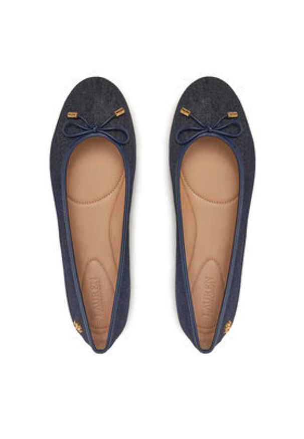 Lauren Ralph Lauren - LAUREN RALPH LAUREN Baleriny Jayna 802962175001 Granatowy. Kolor: niebieski. Materiał: materiał