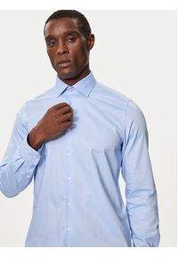 Michael Kors Koszula MK0DS01294 Niebieski Slim Fit. Kolor: niebieski. Materiał: bawełna