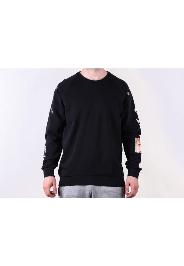 Nike - Bluza męska nike air jordan jumpman lwt gfx crew black. Kolor: czarny. Materiał: bawełna, poliester. Sport: bieganie