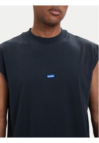 Hugo - HUGO Tank top Navertz 50509773 Niebieski Regular Fit. Kolor: niebieski. Materiał: bawełna #5