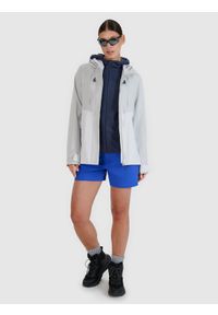 4f - 4F Bluza trekkingowa Primaloft Active damska - szara XL. Typ kołnierza: kaptur. Kolor: szary. Materiał: materiał, tkanina, syntetyk. Długość rękawa: raglanowy rękaw. Technologia: Primaloft. Styl: klasyczny, sportowy. Sport: turystyka piesza, wspinaczka
