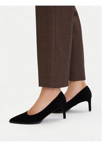 Gino Rossi - GINO ROSSI Szpilki EO-INTI-2635-1 Czarny. Kolor: czarny. Materiał: zamsz, skóra. Obcas: na szpilce #4