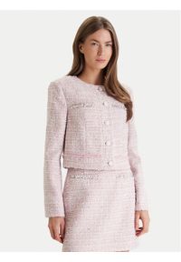 Guess Marynarka W6RL54 WJ632 Różowy Regular Fit. Kolor: różowy. Materiał: syntetyk #1