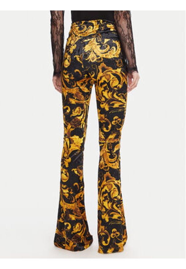 Versace Jeans Couture Legginsy 79HAC322 JS508 Czarny Slim Fit. Kolor: czarny. Materiał: syntetyk