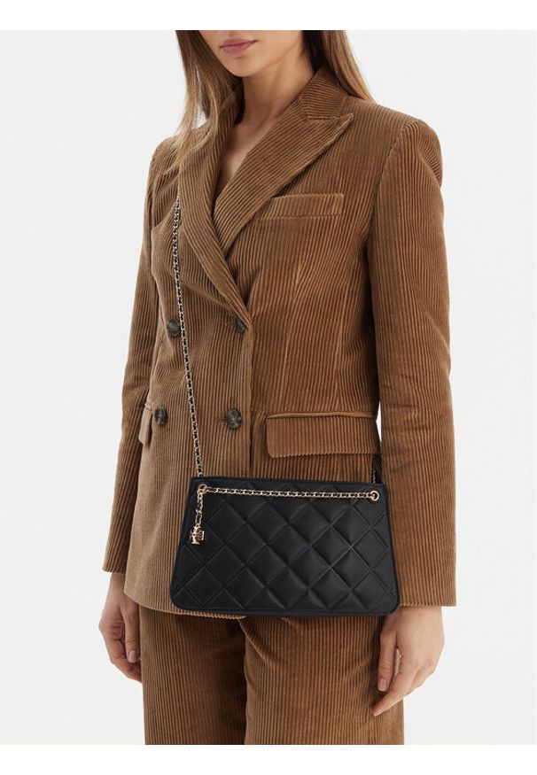 Tory Burch Torebka Fleming Pochette 176623 Czarny. Kolor: czarny. Materiał: skórzane
