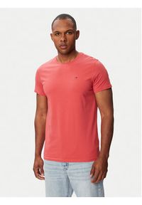 Tommy Jeans T-Shirt DM0DM04411 Czerwony Slim Fit. Kolor: czerwony. Materiał: bawełna #9