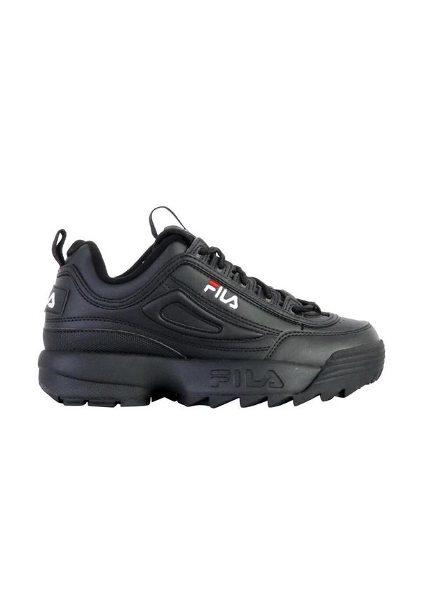 Tenisówki Fila Model Disruptor Low Kolor Czarny. Zapięcie: sznurówki. Kolor: czarny. Materiał: materiał, syntetyk, tkanina. Szerokość cholewki: normalna. Sport: turystyka piesza