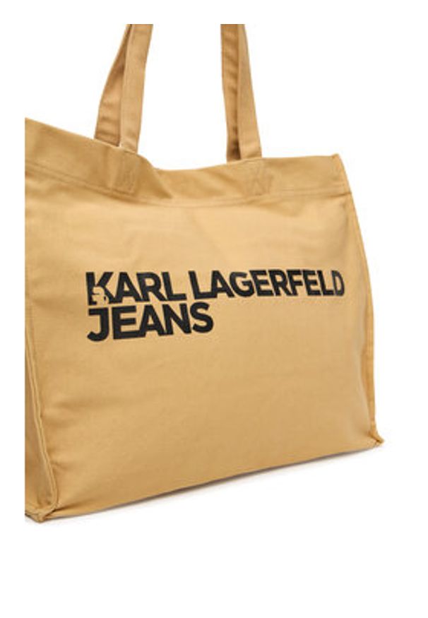 Karl Lagerfeld Jeans Torebka A1W50002 Beżowy. Kolor: beżowy