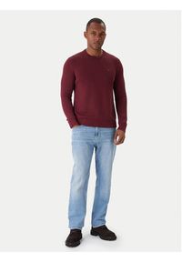 Tommy Jeans Sweter DM0DM21787 Bordowy Regular Fit. Kolor: czerwony. Materiał: bawełna #4