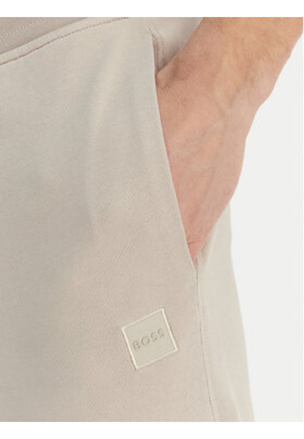 BOSS Spodnie dresowe Sestart 50509303 Szary Regular Fit. Kolor: szary. Materiał: bawełna