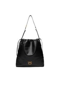 Pinko - PINKO Torebka Slouchy Extra Ai 25-26 PLTT 104364 A0QO Czarny. Kolor: czarny. Materiał: skórzane