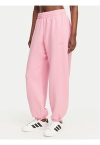 Adidas - adidas Spodnie dresowe Soft Lux KA7019 Różowy Loose Fit. Kolor: różowy. Materiał: syntetyk #1