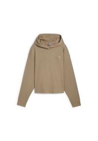 Puma - Damska bluza z kapturem ESS ELEVATED PUMA Oak Branch Beige. Typ kołnierza: kaptur. Kolor: beżowy, wielokolorowy, czarny. Sport: joga i pilates #1