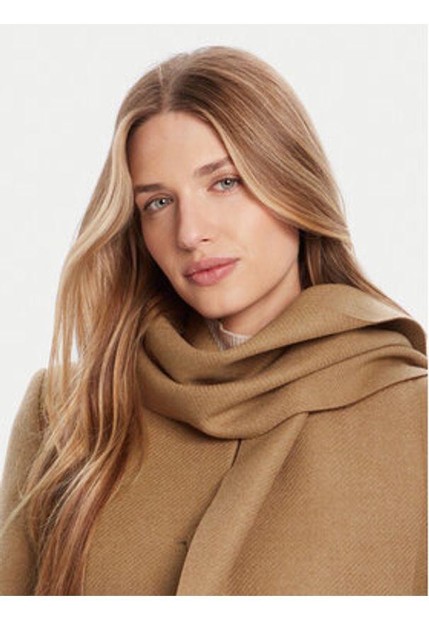 Rinascimento Płaszcz wełniany CFC0125616003 Beżowy Regular Fit. Kolor: beżowy. Materiał: syntetyk