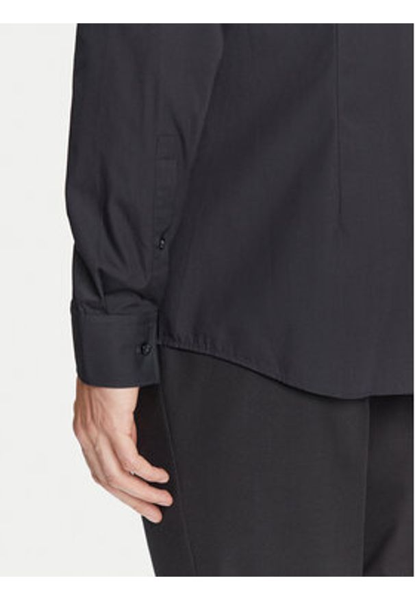 Hugo - HUGO Koszula C-Jason 50293691 Czarny Slim Fit. Kolor: czarny. Materiał: bawełna