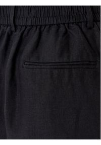United Colors of Benetton - United Colors Of Benetton Bermudy 4AGHD901V Czarny Relaxed Fit. Kolor: czarny. Materiał: len #5