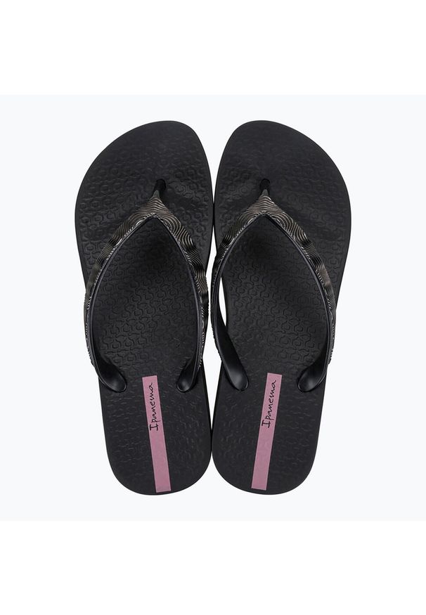 Japonki damskie Ipanema Mesh X Plat. Kolor: czarny. Materiał: mesh