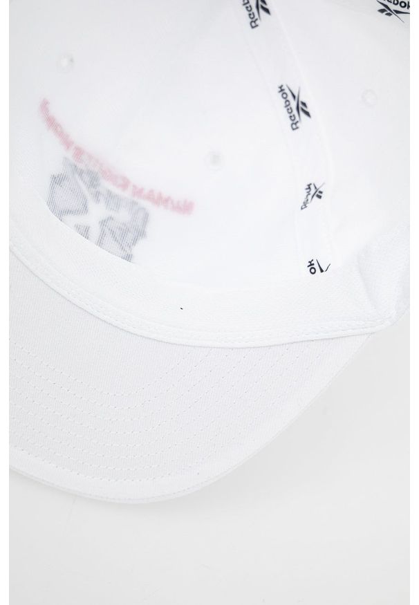Reebok Classic - Czapka. Kolor: biały. Wzór: aplikacja