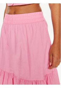 Vero Moda Spódnica trapezowa Charlotte 10303657 Różowy Regular Fit. Kolor: różowy. Materiał: bawełna #5