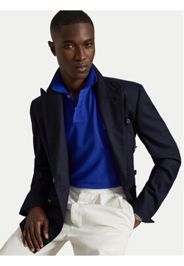 Polo Ralph Lauren Polo 710536856516 Niebieski Regular Fit. Typ kołnierza: polo. Kolor: niebieski. Materiał: bawełna