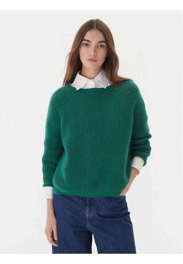 Weekend Max Mara Sweter Xeno 2525366102 Zielony Relaxed Fit. Kolor: zielony. Materiał: syntetyk