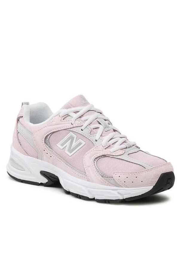 Buty do chodzenia męskie New Balance 530. Zapięcie: sznurówki. Kolor: różowy. Materiał: zamsz, materiał. Szerokość cholewki: normalna. Sport: turystyka piesza