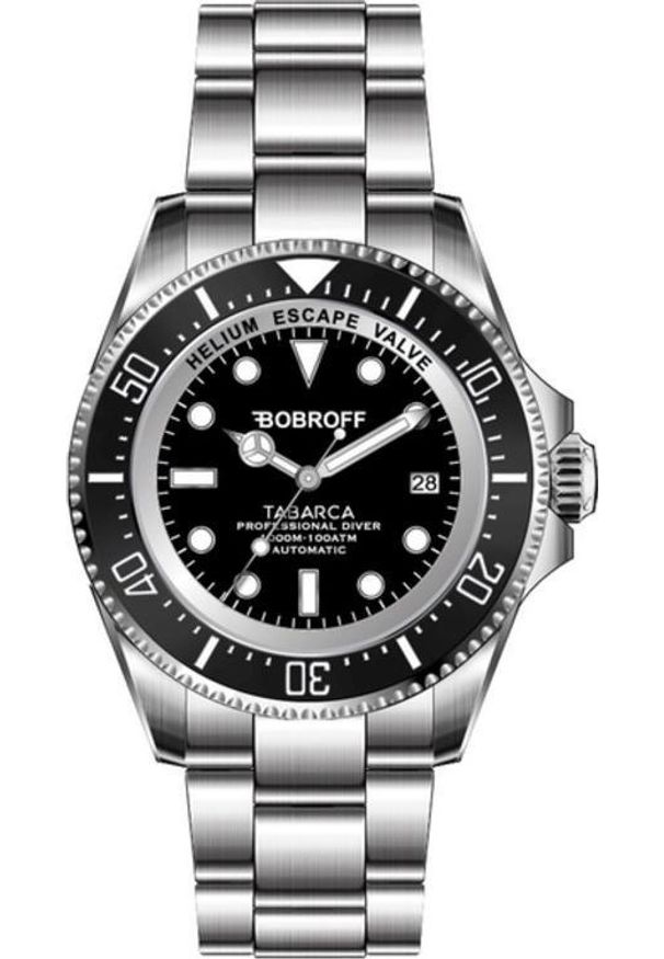 Zegarek Bobroff Zegarek Męski Bobroff BF00 - Czarny. Kolor: czarny